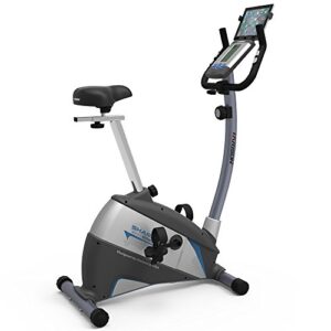 HARISON Exercise Bikes Compact Magnetic Standard Elliptical Machines with Handle for Home Use with LCD Monitor and Pulse Rate Grips Exercise Cardio Trainer Workout Home Gym with iPad Holder Sharp B1