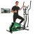 ANCHEER Elliptical Machine, Elliptical Trainer with APP Connected, 390 Weight Capacity & Large Multi-Function LCD Display for Walking at Home (Green)
