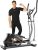 ANCHEER Elliptical Machine, Magnetic Elliptical Trainer Machine for Home Use with APP LCD Monitor and 10-Level Resistance Smooth Driven Max Weight Capacity 390lbs (Sliver)