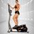 ANCHEER Magnetic Elliptical Machine, Quiet & Smooth Driven Elliptical Cross Trainer Machine with 10 Levels Resistance and LCD Digital Monitor, Best Indoor Exercise Machine Trainer for Home Gym Office