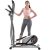 BEW Elliptical Machine Trainer, Eliptical Exercise Machine for Home Use, with Front Flywheel, LCD Monitor, Dual Handles, Fitness Equipment for Home Gym