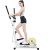 Doufit Elliptical Machine for Home Use, Eliptical Exercise Machine for Indoor Fitness Gym Workout, Adjustable Magnetic Elliptical Cross Trainer with LCD Monitor and Pulse Sensors (Basic)