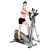 Elliptical Training Machines Magnetic Smooth Quiet Driven, Elliptical Exercise Machine for Home Use, with Heart Rate Time Calories Distance Speed Display Both Elderly and Children Can Use