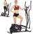 FUNMILY Eliptical Exercise Machine,Elliptical Cross Trainer for Home Use,Heavy-Duty Gym Equipment for Indoor Workout & Fitness with 10-Level Resistance&Max User Weight:390lbs