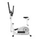 HZWZ Elliptical Machine Cross Trainer, Rotary 8-Speed Resistance Adjustment, Three in One Fitness Machine, Two-Way Magnetic Control Mute Flywheel, Four-Way Seat Adjustmen,White + seat