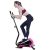 JINDEN Step Fitness Machines, Elliptical Machine, Portable Elliptical Trainer with Digital Display, Easy Moving Wheels for Workout, Fitness