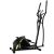 Magnetic Elliptical Machine Black Durable Sturdy Heavy Duty Smooth Quiet Driven 220 Pound Capacity Safe 8 Adjustable Levels for Home Gym Fitness Workout Exercise Equipment Trainer Training Indoor
