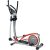 QERNTPEY Elliptical Trainer Elliptical Machine Trainer with LCD Monitor and Quiet for Home Gym Fitness Workout for Small Rooms, Apartments for Home Office Gym (Color : Silver, Size : 120x67x154cm)